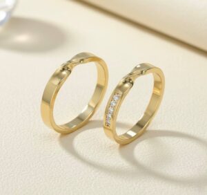 ALIANÇA NÓ DO AMOR EM LIGA DA MOEDA