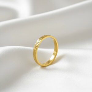 ALIANÇA DE LIGA DA MOEDA FOLHAS ANATÔMICA QUADRADA DE 3,0MM