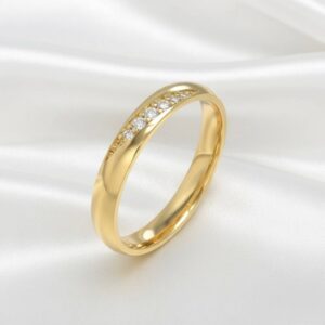 ALIANÇA DA LIGA MOEDA 3,0MM ABAULADA TRABALHADA, REDONDA