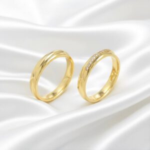 ALIANÇA LIGA DA MOEDA 3,0MM ABAULADA TRABALHADA E ANATÔMICA- PAR