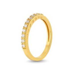 ANEL APARADOR FILEIRA CLÁSSICA- LIGA DA MOEDA COM PEDRAS DE ZIRCÔNIA (AFP-01)