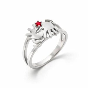 ANEL DE PRATA FEMININO LIBRAS